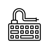 keyboard line icon for your website, mobile, presentation, and logo design. vector
