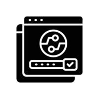 window tab solid icon vector