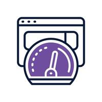 internet speed dual tone icon for your website, mobile, presentation, and logo design. vector