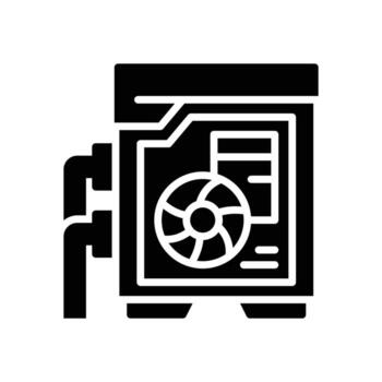 personal computer solid icon vector