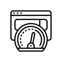 internet speed line icon vector