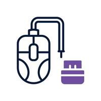 mouse dual tone icon for your website, mobile, presentation, and logo design. vector