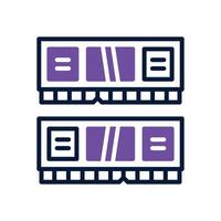 ram dual tone icon for your website, mobile, presentation, and logo design. vector
