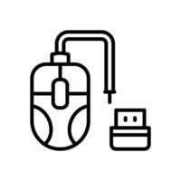 mouse line icon for your website, mobile, presentation, and logo design. vector