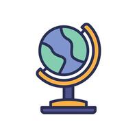 earth filled color icon. icon for your website, mobile, presentation, and logo design. vector