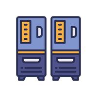 locker filled color icon. icon for your website, mobile, presentation, and logo design. vector