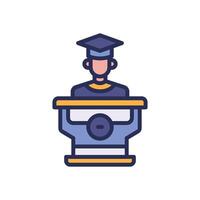 speech filled color icon. icon for your website, mobile, presentation, and logo design. vector