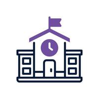 university dual tone icon. icon for your website, mobile, presentation, and logo design. vector