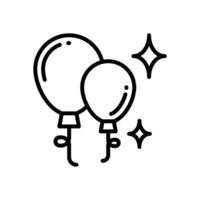 balloon line icon. icon for your website, mobile, presentation, and logo design. vector