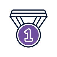 medal dual tone icon. icon for your website, mobile, presentation, and logo design. vector