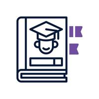 notebook dual tone icon. icon for your website, mobile, presentation, and logo design. vector
