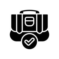 portfolio solid icon. icon for your website, mobile, presentation, and logo design. vector