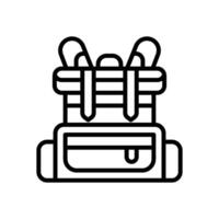school bag line icon. icon for your website, mobile, presentation, and logo design. vector