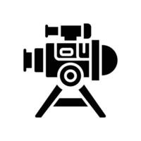 telescope solid icon. icon for your website, mobile, presentation, and logo design. vector
