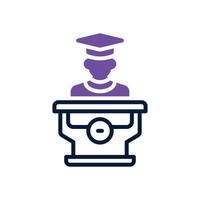 speech dual tone icon. icon for your website, mobile, presentation, and logo design. vector