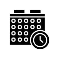 schedule solid icon. icon for your website, mobile, presentation, and logo design. vector
