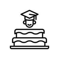 cake line icon. icon for your website, mobile, presentation, and logo design. vector
