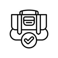 portfolio line icon. icon for your website, mobile, presentation, and logo design. vector