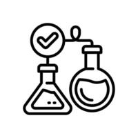 experiment line icon. icon for your website, mobile, presentation, and logo design. vector