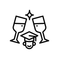 toast line icon. icon for your website, mobile, presentation, and logo design. vector