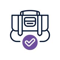 portfolio dual tone icon. icon for your website, mobile, presentation, and logo design. vector