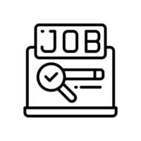 job search line icon. icon for your website, mobile, presentation, and logo design. vector