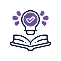 education dual tone icon. icon for your website, mobile, presentation, and logo design. vector