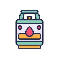 gas tank filled color icon for your website, mobile, presentation, and logo design. vector