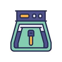 air fryer filled color icon for your website, mobile, presentation, and logo design. vector