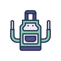 apron filled color icon for your website, mobile, presentation, and logo design. vector