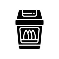 trash solid icon vector