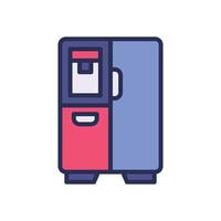 fridge filled color icon for your website, mobile, presentation, and logo design. vector