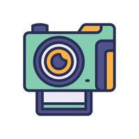 camera filled color for your website, mobile, presentation, and logo design. vector