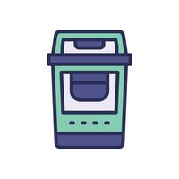 trash filled color icon for your website, mobile, presentation, and logo design. vector