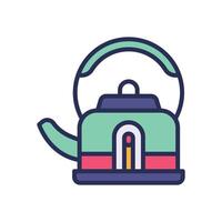 kettle filled color icon for your website, mobile, presentation, and logo design. vector