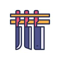 knife filled color icon for your website, mobile, presentation, and logo design. vector