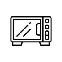 microwave line icon for your website, mobile, presentation, and logo design. vector
