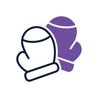 kitchen glove dual tone icon for your website, mobile, presentation, and logo design. vector