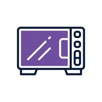 microwave dual tone icon for your website, mobile, presentation, and logo design. vector