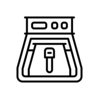 air fryer line icon for your website, mobile, presentation, and logo design. vector