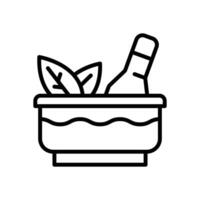mortar line icon for your website, mobile, presentation, and logo design. vector