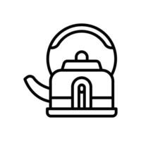 kettle line icon for your website, mobile, presentation, and logo design. vector