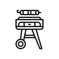 barbeque line icon for your website, mobile, presentation, and logo design. vector