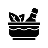 mortar glyph icon for your website, mobile, presentation, and logo design. vector