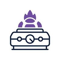 stove dual tone icon for your website, mobile, presentation, and logo design. vector