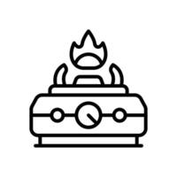 stove line icon for your website, mobile, presentation, and logo design. vector