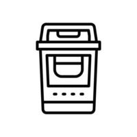 trash line icon for your website, mobile, presentation, and logo design. vector