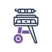 barbeque dual tone icon for your website, mobile, presentation, and logo design. vector