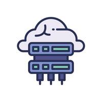 server filled color for your website, mobile, presentation, and logo design. vector