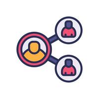 share filled color for your website, mobile, presentation, and logo design. vector